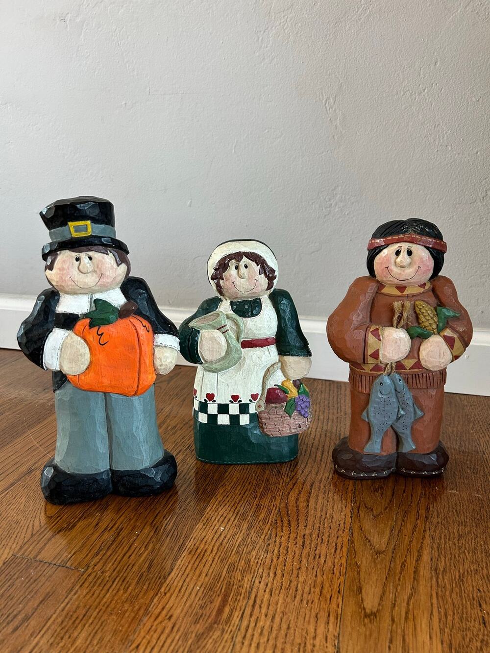 Midwest of Cannon Falls Thanksgiving Figurines Set of 3 Vintage